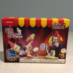 Miniso snoopy circus series building blocks